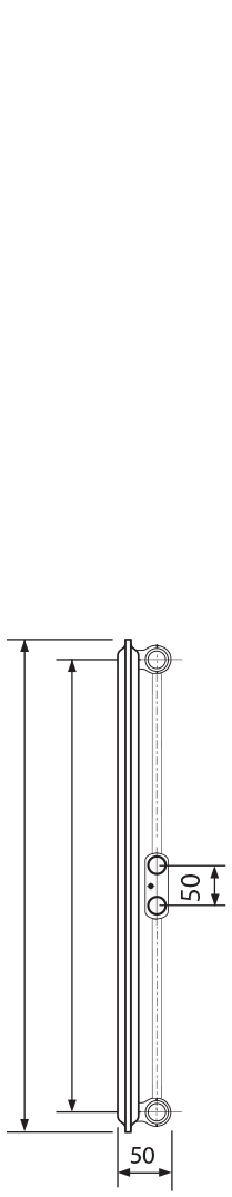 Vertikální otopné těleso se středovým napojením typ 10
