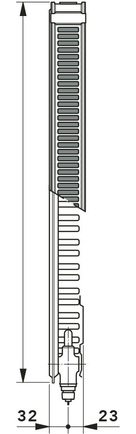 VONOVA - Szelepes radiátorok Típus 11