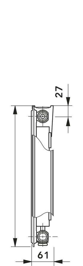 VONOVA - Szelepes radiátorok Típus 11