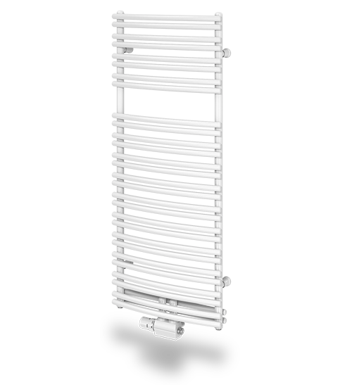 Vertical radiator - centrally connected