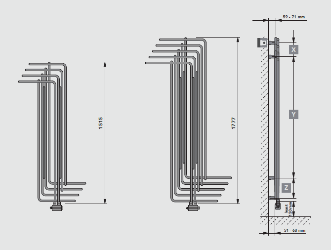 FLINT vertical dimensions