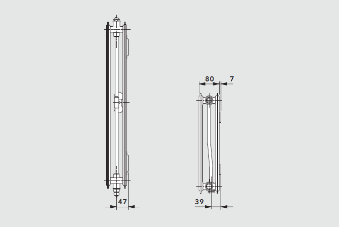 T6 hygiene radiator TYPE 20VM