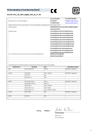 Konformitätserklärung - CE - Unisenza Wifi und Digital Thermostat - 230V