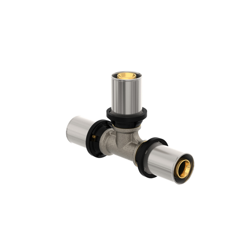 Cleverfit Radial Tee Brass
