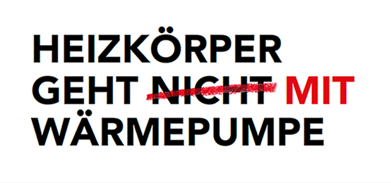 Heizkörper geht mit Wärmepumpe