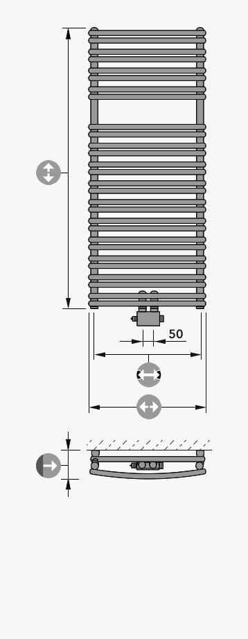 Designheizkörper CAVALLY-VM