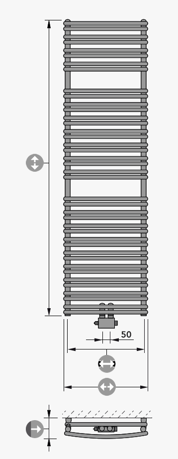 Designheizkörper CAVALLY-VM