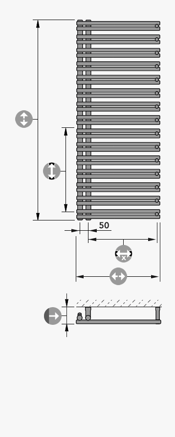 Designheizkörper Modernisierungsheizkörper FATALA