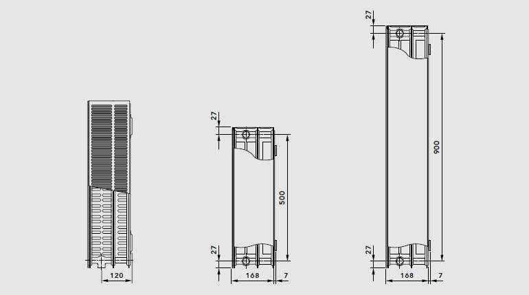 Plan-Kompaktheizkoerper Type 33 P