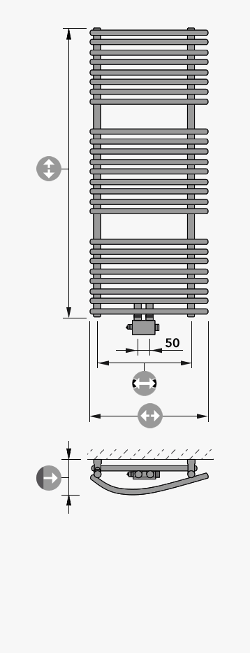 Designheizkörper FULDA-VM