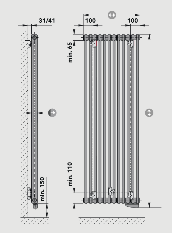 LASER eLINE Abmessungen