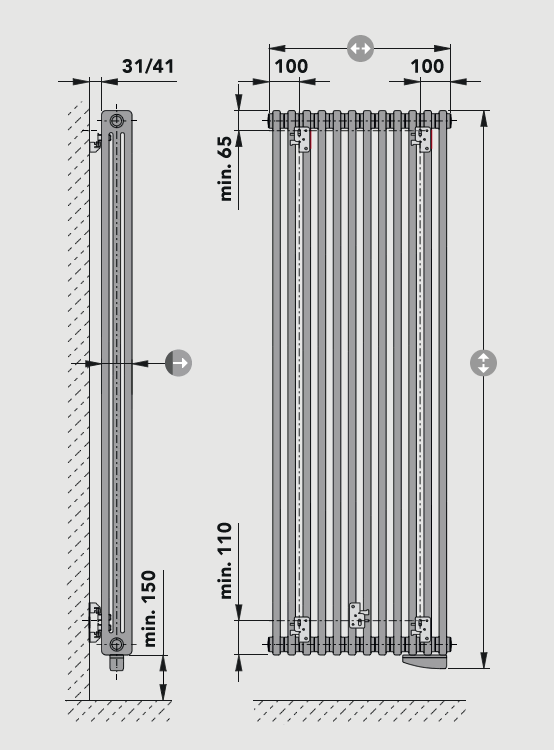 LASER eLINE Abmessungen