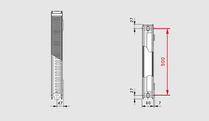 Flachheizkörper modernsierung TYPE 21 K-S