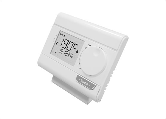 Programmierbares Funk-Raumthermostat mit Boostfunktion