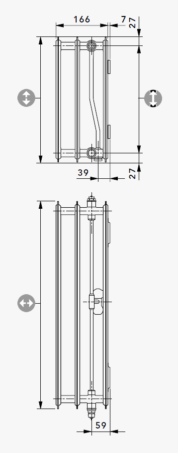 T6-Plan Hygiene Mittenanschlussheizkörper Type 30 PM