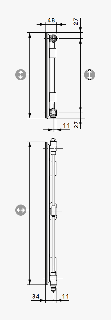 T6-Plan Hygiene Mittenanschlussheizkörper Type 10 PM