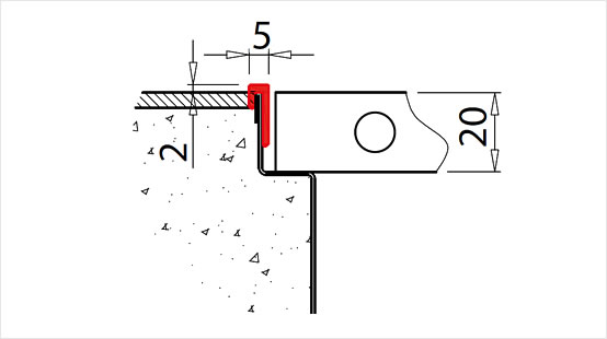 Aluminiumrost U-Rahmen