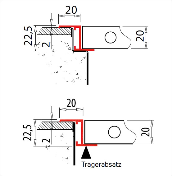 Aluminiumrost Z-Rahmen