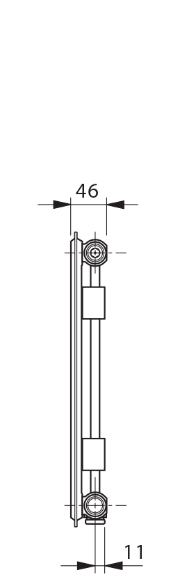 Ventilové hygienické otopné těleso type 10 V