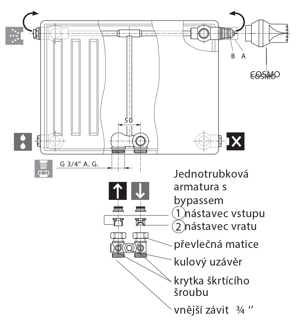 T6 Jednotrubková soustava