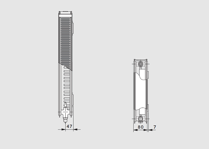 Multifunctional radiator TYPE 21 KV-S