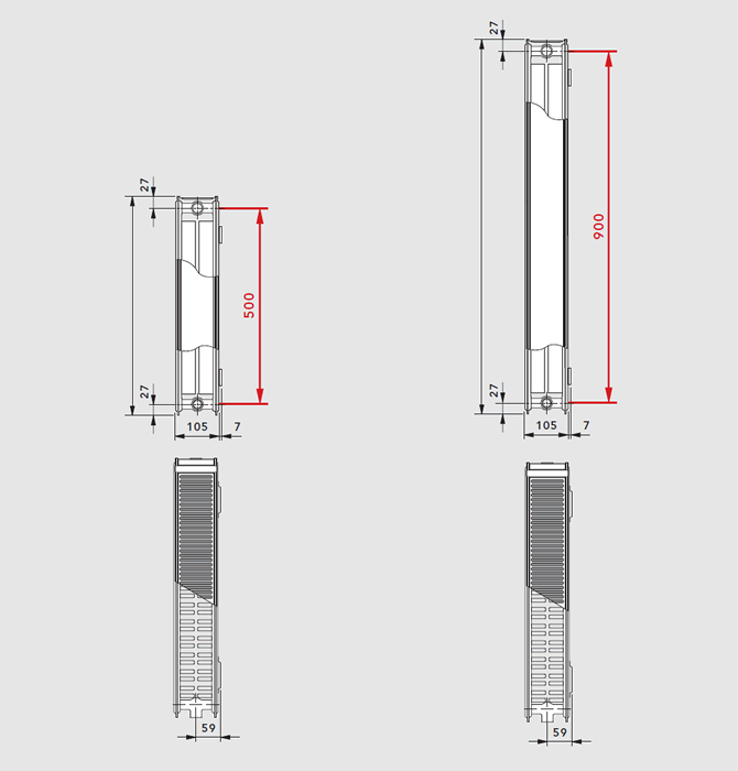Upgrade radiator TYPE 22 K