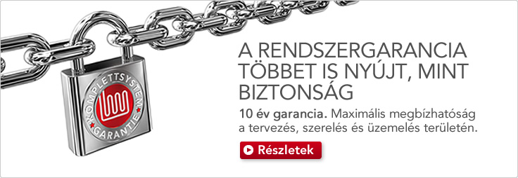 A FLOORTEC komplett-rendszer garanciája