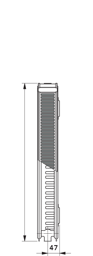 Modernizációs lapradiátorok Típus 21 K-S