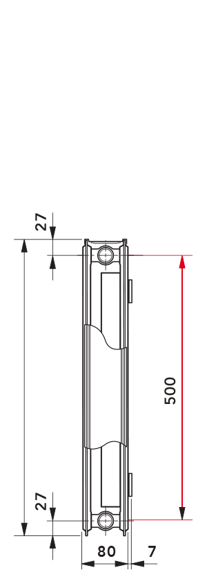 Modernizációs lapradiátorok Típus 21 K-S