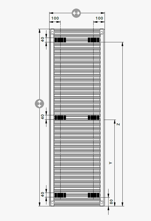 Síklapú vertikális kompakt lapradiátorok
