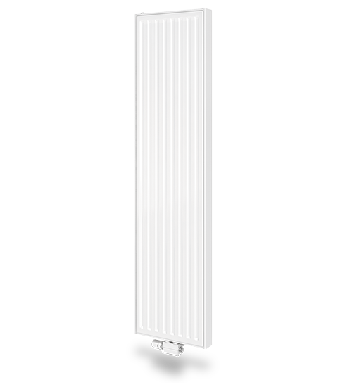 Vertical radiator - centrally connected