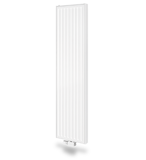 Vertical radiator - centrally connected