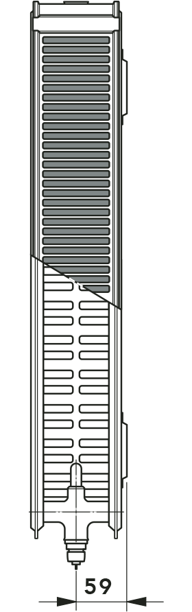 Multifunctional radiator TYPE 22 KV