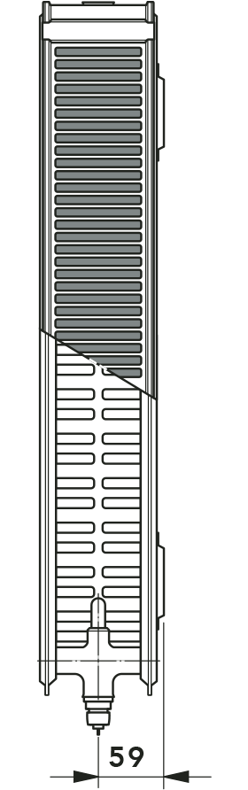 Multifunctional radiator TYPE 22 KV