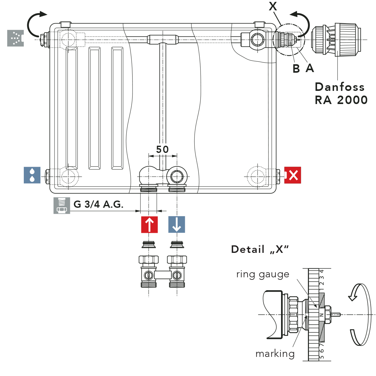 T6 double-pipe adjustment tips