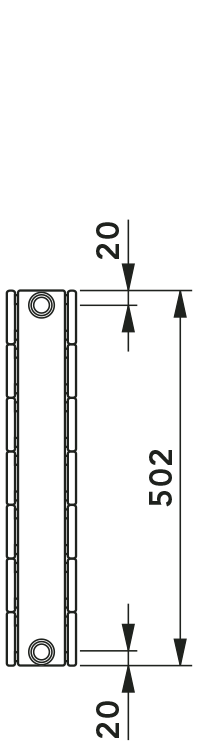 KONTEC ORIZZONTALE KH dimensioni attacchi [mm]