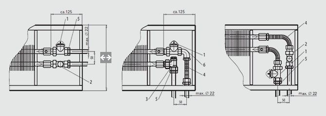 INTRATHERM connection examples