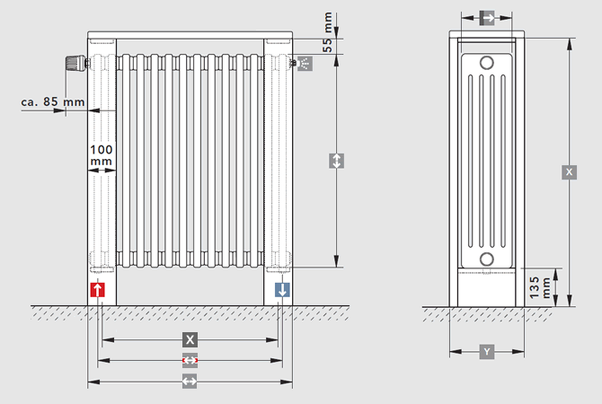 LASERLINE architecture bar dimensions