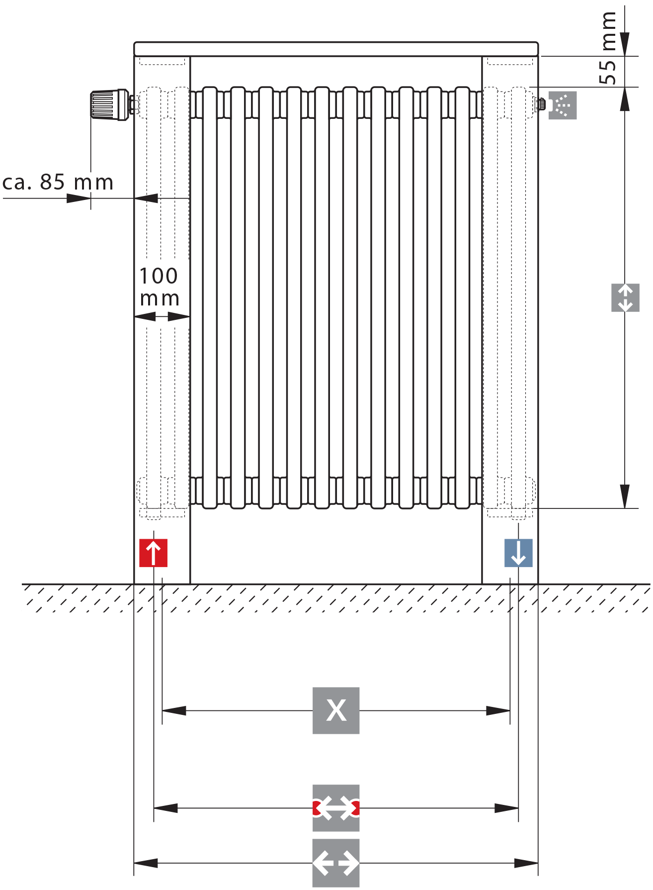 LASERLINE architecture bar dimensions