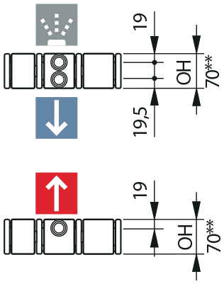 KK dimensiuni de racordare [mm]