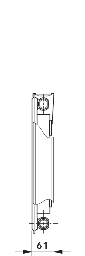 Компактный радиатор ТИП 11 K