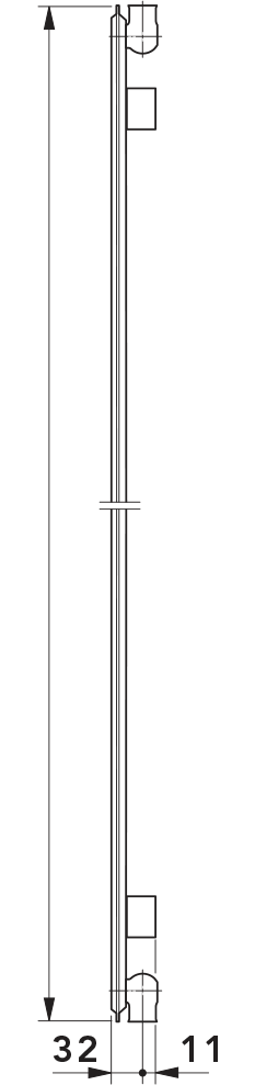 Вертикальный радиатор ТИП 10