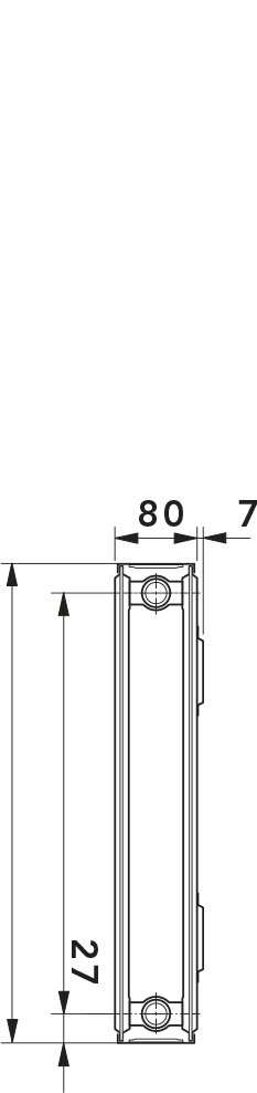 Вертикальный радиатор ТИП 20 K