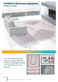 Preisliste FLOORTEC Fu&szlig;bodenheizungssysteme 01-2026