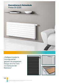 Preisliste Konvektoren & Heizw&auml;nde 01-2026