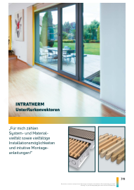 Preisliste INTRATHERM Unterflurkonvektoren