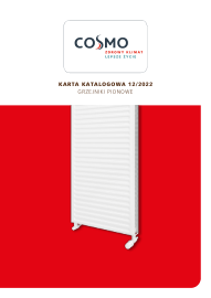 Karta katalogowa - Grzejniki COSMO Pionowe