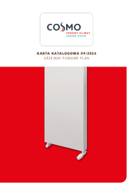 Karta katalogowa - Grzejniki COSMO Pionowe Plan