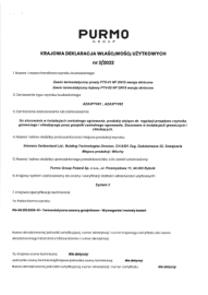 KDWU 02/2022 Zawór termostatyczny prosty PTV-01 i kątowy PTV-02 NF DN15 wersja skrócona