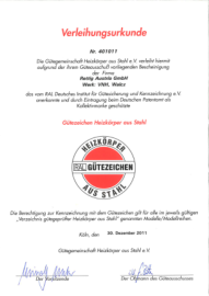 RAL-certificate Walcz